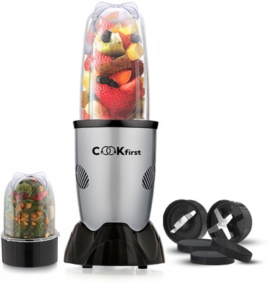 NutriXpert By COOKfirst Smoothie Maker 500 W Juicer Mixer Grinder(500W High Speed Mixer Grinder Blender | 2 Jars | Silver)