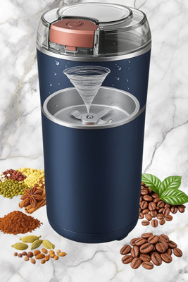Praaj Multipurpose Blue Mini Electric Grinder for Spices, Coffee & Herbs – 300 W Mixer Grinder(Multipurpose Blue Mini Electric Grinder for Spices, Coffee & Herbs – | 1 Jar | Blue) Praaj Multipurpose Blue Mini Electric Grinder for Spices, Coffee & Herbs – 300 W Mixer Grinder(Multipurpose Blue Mini Electric Grinder for Spices, Coffee & Herbs – | 1 Jar | Blue)