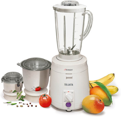 SUJATA The Versatile Mixer Grinder 900 W Juicer Mixer Grinder(Supermix | 3 Jars | White)