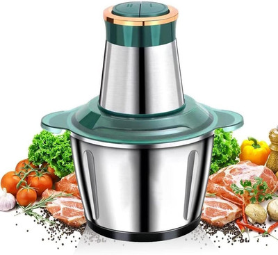 Sahaj Enterprise Grinder 350 W Mixer Grinder(Meat Grinder Steel 2 LTR | 1 Jar | silver,green)