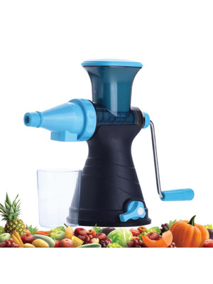 HALAR and Vacuum Locking System 200 W Juicer(Plastic Fruit and Vegetable Juicer With Steel Handle | 1 Jar | Multicolor)