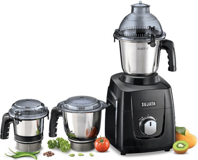 SUJATA Mixer Grinder (MG 02) 1000 W 1000 W Mixer Grinder(MG 1000W | 3 Jars | Black)
