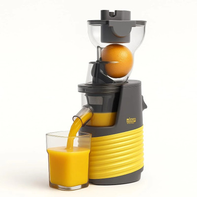 DSP Cold Press Whole Slow Juicer Hands-Free All-in-1 Fruit & Vegetable Juicer 250 W Juicer(Cold Press Whole Slow Juicer Hands-Free All-in-1 Fruit & Vegetable Juicer | 1 Jar | Yellow)