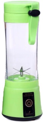 Pruthvirajsinh Blades Rechargeable Bottle Juice Blender USB Juicer Electric 380ML Pro 240 Juicer Mixer Grinder (1 Jar, Green)