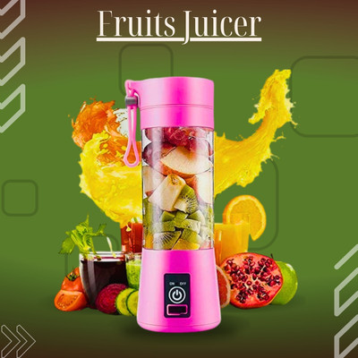 GUGGU Electric Rechargeable Fruit Juicer Maker Portable USB Mini Juicer ShakerTY212 350 W Juicer Mixer Grinder(Electric Rechargeable Fruit Juicer Maker Portable USB Mini Juicer ShakerTY212 | 1 Jar | Multicolor)