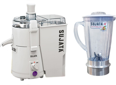 SUJATA POWERMATIC 900 W Juicer(POWERMANIC WITH ALUMINIUM BASED COMMERCIAL JUG | 1 Jar | White)