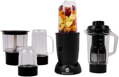 KITCHEN GALAXY Bullet Mixer Grinder 400 W Mixer Grinder(Mixer with Jar | 3 Jars | Charcoal Black)
