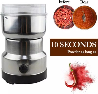 Sedoka Compact Kitchen design Electric Household Grinder W 250 W Juicer Mixer Grinder(By Japan 250 W,24000 RPM Mini Stainless Steel Spice Nuts Grainder With | 1 Jar | Silver165)