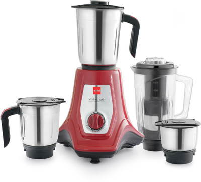 cello Trion 750 W Mixer Grinder(Trion, Unbreakable Jars, Copper Motor | 4 Jars | Maroon)