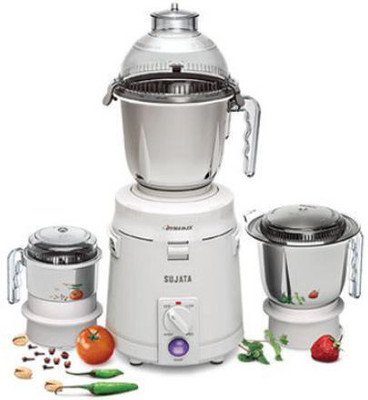 SUJATA Dynamix 900 W Mixer Grinder(Dynamix Mixer Grinder | 3 Jars | White)