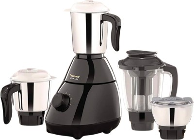 Pigeon 4 JARS (1.5L, 1.0L, 0.6L, 0.4L) WATTS 750 W Juicer Mixer Grinder(STALLION | 4 Jars | Black)