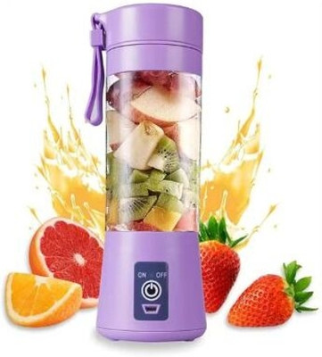 VANUSA Portable Rechargeable Juicer Blender 150 W Mixer Blender(PJM380 | 1 Jar | Purple)