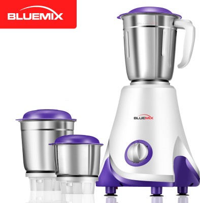 Bluemix ECO LEAF POWER 3 JAR WITH HIGH PERFORMANCE Smart 700 Mixer Grinder (3 Jars, Purple, White)