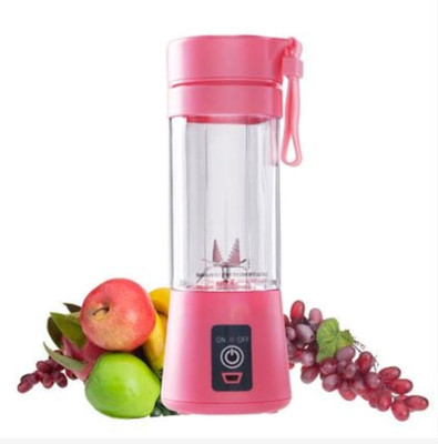 GUGGU Pro Fruit Juicer 200 W Juicer Mixer Grinder(QWE_161_Portable Electric USB Juice Maker Juicer Bottle 4 Blades Rechargeable | 1 Jar | Multicolor)