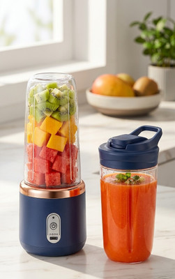 AGPglobal 400ml-Por-table USB Rechargeable Juicer Mini – Random Color 40 W Juicer(400ml Por-table -USB Rechargeable Juicer Mini – Random Color | 2 Jars | Random Color)
