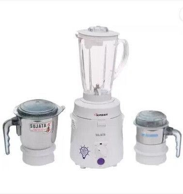SUJATA 4072137AA055646 900 W Mixer Grinder(SUPERMIX MIXER GRINDER | 3 Jars | White)