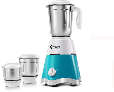 PROLIFE Elite DLX Premium 750 W Mixer Grinder (3 Jars, White & Green) For Rs. 1069 @ 73 %