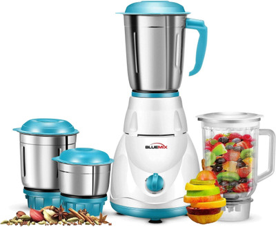 Bluemix Super Smart 750 W Mixer Grinder(Pro Lily 750W daily collection powerful mixer grinder | 4 Jars | White, Sea green)