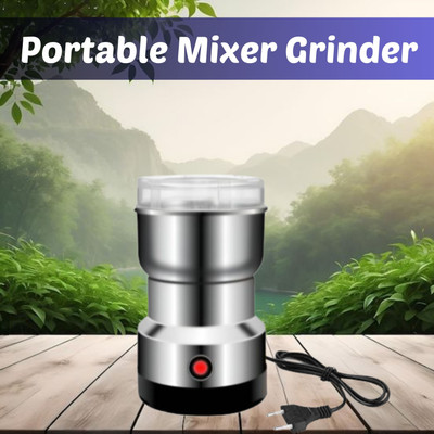 SACRO Grinder-01 200 W Mixer Grinder(Electric Mixer Grinder & Coffee Maker for Kitchen Masala,Fruit, Onion GarlicD401 | 1 Jar | Silver)
