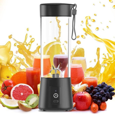 HARJAG ENTERPRISE Plastic Portable Juicer Mixer Blender for Juices,Smoothies,Rechargeable 6 Blades Juiceer Hand Juicer(Multicolor)