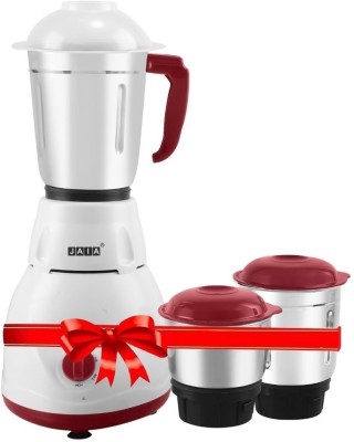 JAIA FAST 550 W Mixer Grinder(High Quality of Steel Jar feeling Multipurpose 550 Wtt Speed Stainless Steel | 3 Jars | Multicolor)