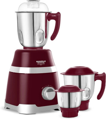 MAHARAJA WHITELINE Ultramax Plus 800 W Mixer Grinder(MX-232 | 3 Jars | Burgundy)