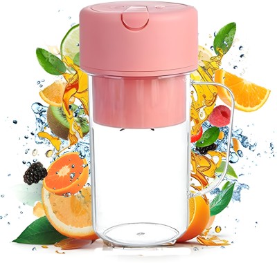 Aseenaa 2in1 rechargeable portable blender juicer with straw and Cup Home, Travel & Gym 420ml Portable Juice Blender 50 Juicer (1 Jar, 2in1 Straw Cup Juicer)