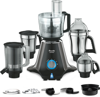 Preethi Zodiac 750 W Juicer Mixer Grinder  (MG-218 | 5 Jars | Black/Light Grey) For Rs. 6499 @ 48 %