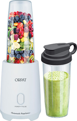 ORPAT 0 400 W Juicer Mixer Grinder(PORTABLE BLENDER | 2 Jars | White, Black)