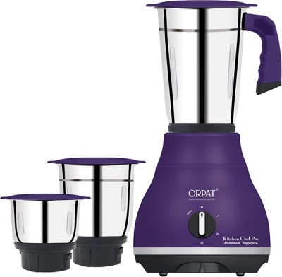 ORPAT Kitchen Chef Pro Violet 650 Mixer Grinder (2 Jars, Violet)