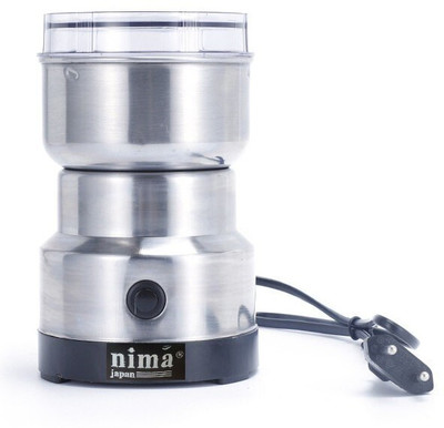 Ghoba Grainder With Folding Jar 350 W Juicer Mixer Grinder(Nima Japan 300W,24000 RPM Mini Stainless Steel Spice Nuts | 1 Jar | Silver.4)
