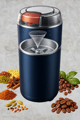 Praaj Grinder for Dry Spices ,Coffee Beans & Dry Fruits 300 W Mixer Grinder(300 W Grinder for Dry Spices ,Coffee Beans & Dry Fruits | 1 Jar | Blue)