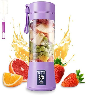 Ishra 380ml 40 W Juicer(6 Blade Portable Electric Mini USB Multi Color Rechargeable Juicer -380ml | 1 Jar | Purple)
