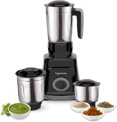 Lifelong olt 750 W Mixer Grinder(LLMG76 | 3 Jars | Black)