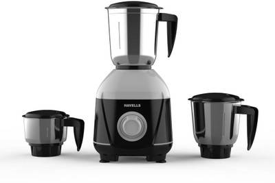 HAVELLS GHFMGCIE050 500 W Mixer Grinder(MIXWELL-N | 3 Jars | Grey & Black)