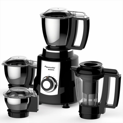 Butterfly MAGNUM 4JAR 900 W Mixer Grinder(MAGNUM | 4 Jars | BLACK NAVYBLUE)