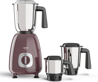MILTON Artis 800 W Juicer Mixer Grinder(CELGMIX006WINE0001 | 3 Jars | Wine)