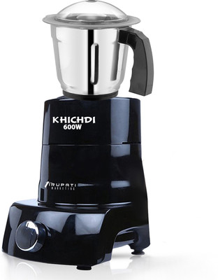 KHICHDI PSTB 600 W Mixer Grinder(PST Mixer Grinder with Stainless Steel Medium Jar (700 ML) TA23 | 1 Jar | Black)
