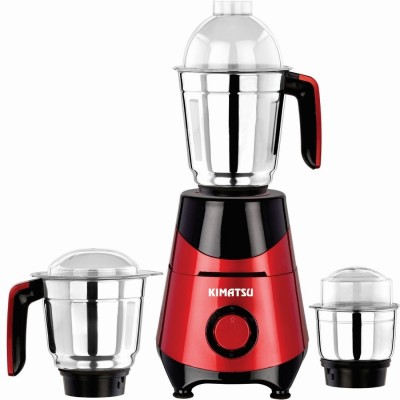 Kimatsu Mixer Grinder 750 W Mixer Grinder(KMG Supreme 750W-06 | 3 Jars | Red and Blue)