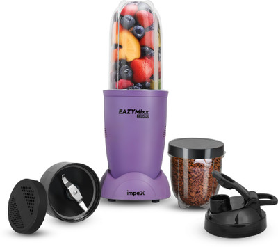 IMPEX Portable Blender For Smoothie and Juices 22000 RPM Powerful Motor 500 W Juicer(EAZYMIXX 2J500 | 2 Jars | Lavender)