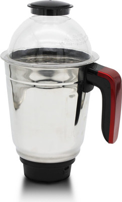 Modena Premium Stainless Steel Liquid jar for General Mixer Grinder (Red) | Mixer Juicer Jar(1500 ml)