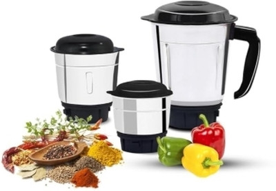 NUVIKAS 3 Jar Set (400ml+800ml+1200ml) | Compatible with Bajaj, Crompton, Sumeet & More Mixer Juicer Jar(2400 ml)