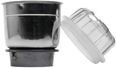 dje SUPER JOY BAJAJ 390ml CHUTNEY MIXER JUICER JAR WITH LID Mixer Juicer Jar(400 ml)