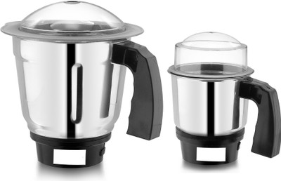 VINZESTA ENTERPRISES Dry Jar and Chutney Jar for Mixer Grinder 350ML & 700ML Steel with Handle Mixer Juicer Jar(700 ml)