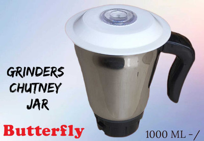 ABC Butterfly Stainless Steel ACME Jar [ MEDIUM JAR ] Multipurpose Jar Mixer Juicer Jar(1000 ml)