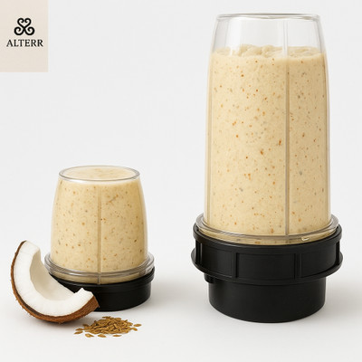ALTRR Pack of 2 Nutri Jars (620 ML & 396 ML) – Blend Smoothies & South Indian Sauces Mixer Juicer Jar(900 ml)