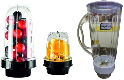 Mexican Set of 3 Juicer Jar ABS Plastic Capacity Jar (300ML,500 ml)- Mixer Juicer Jar(2500 ml)