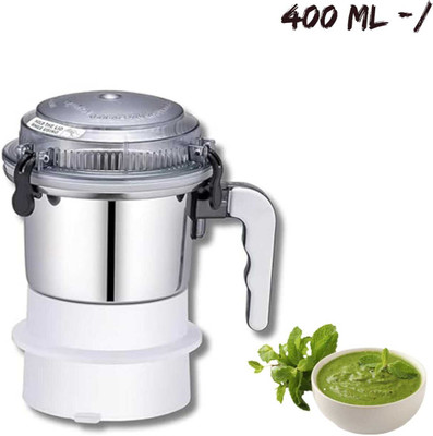 SUJATA Mixer Chutney Jar / Grinder With Lid 3 Locks ! Original Jar [No Return] Mixer Juicer Jar(400 ml)