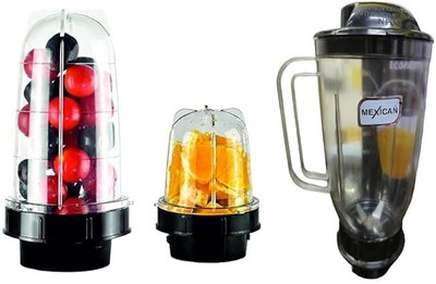 Mexican Set of 3 Juicer Jar ABS Plastic Capacity Jar (300ML,500 ml) Mixer Juicer Jar(1500 ml)