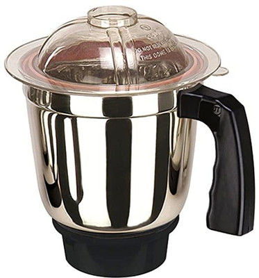 UnityEcom UnityEcomKitchen Tools|Mixer Grinder Dry jar with lid 750 ML SA (Steel Black) Mixer Juicer Jar(750 ml)
